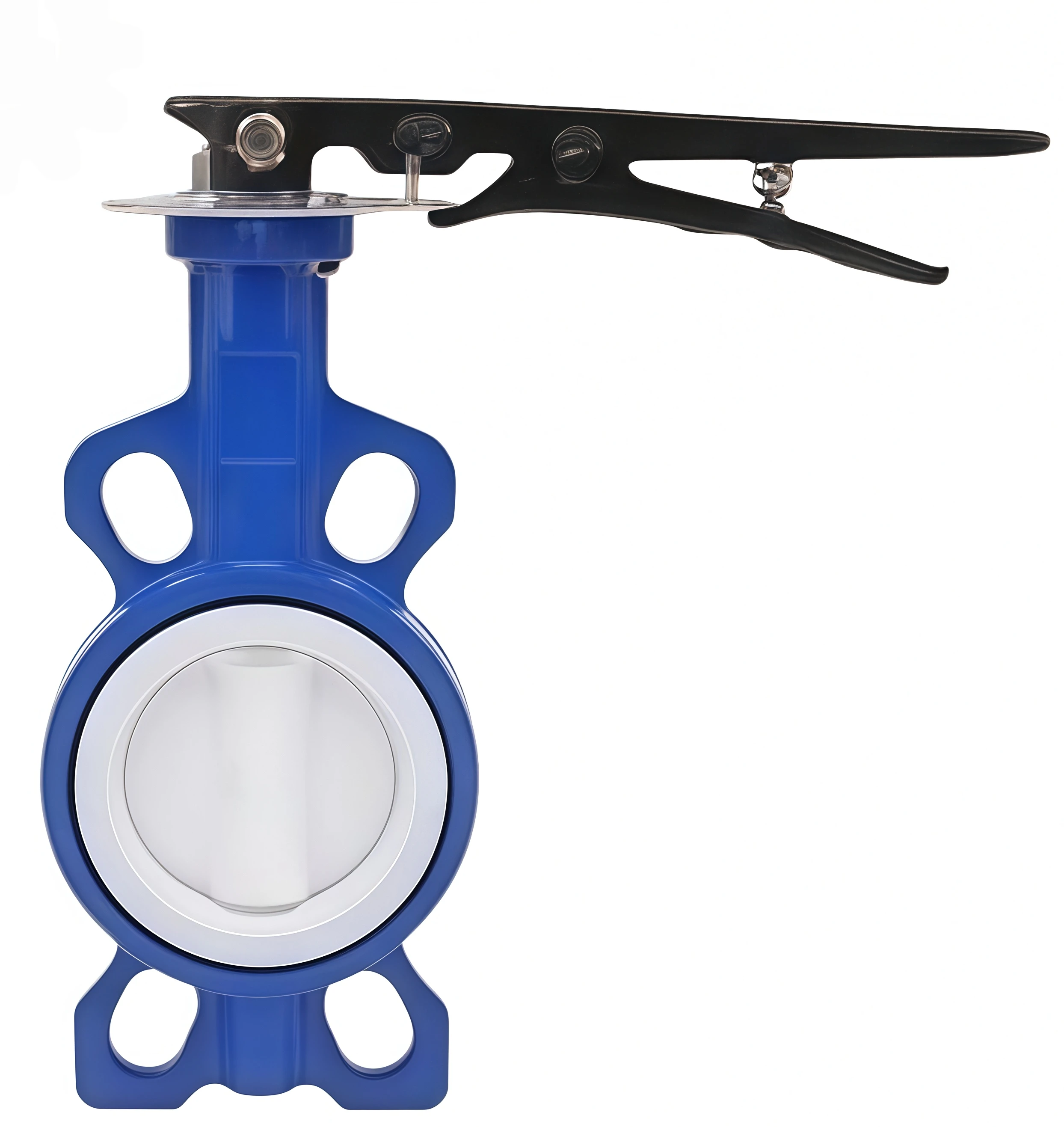All PTFE clip on butterfly valve