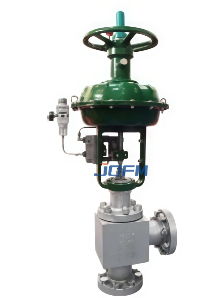 High pressure angle regulating valve