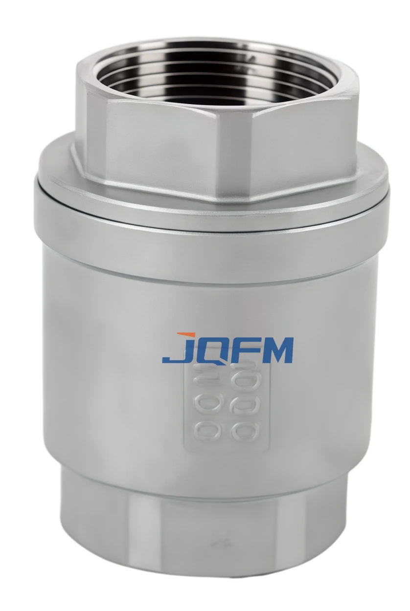 Two-piece threaded check valve