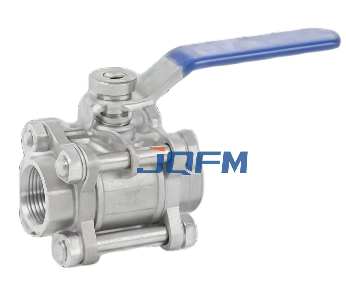 Three-piece ball valve valve