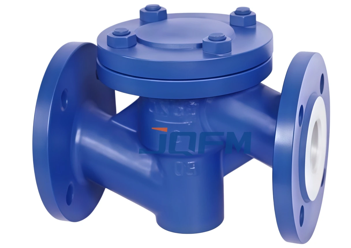 Fluorine-lined check valve