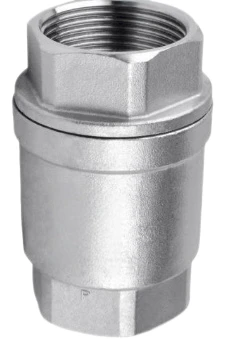 Two-piece threaded check valve