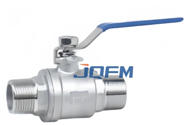 2PC Double external thread ball valve