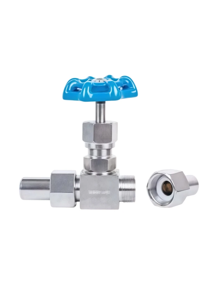 Needle globe valve with rod