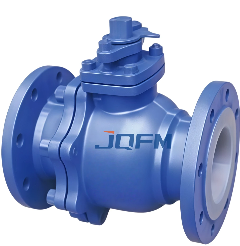 Fluorine lined flange ball valve
