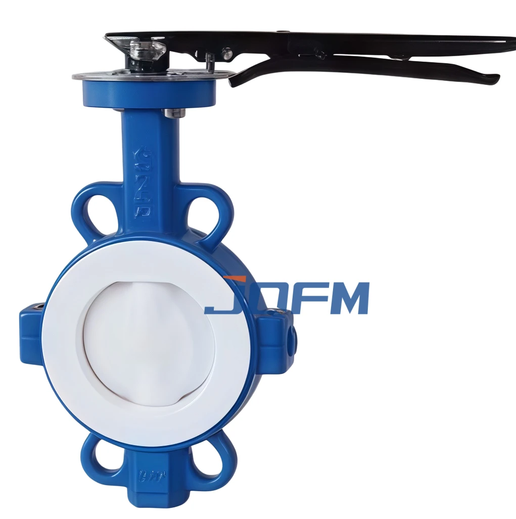 All PTFE clip on butterfly valve