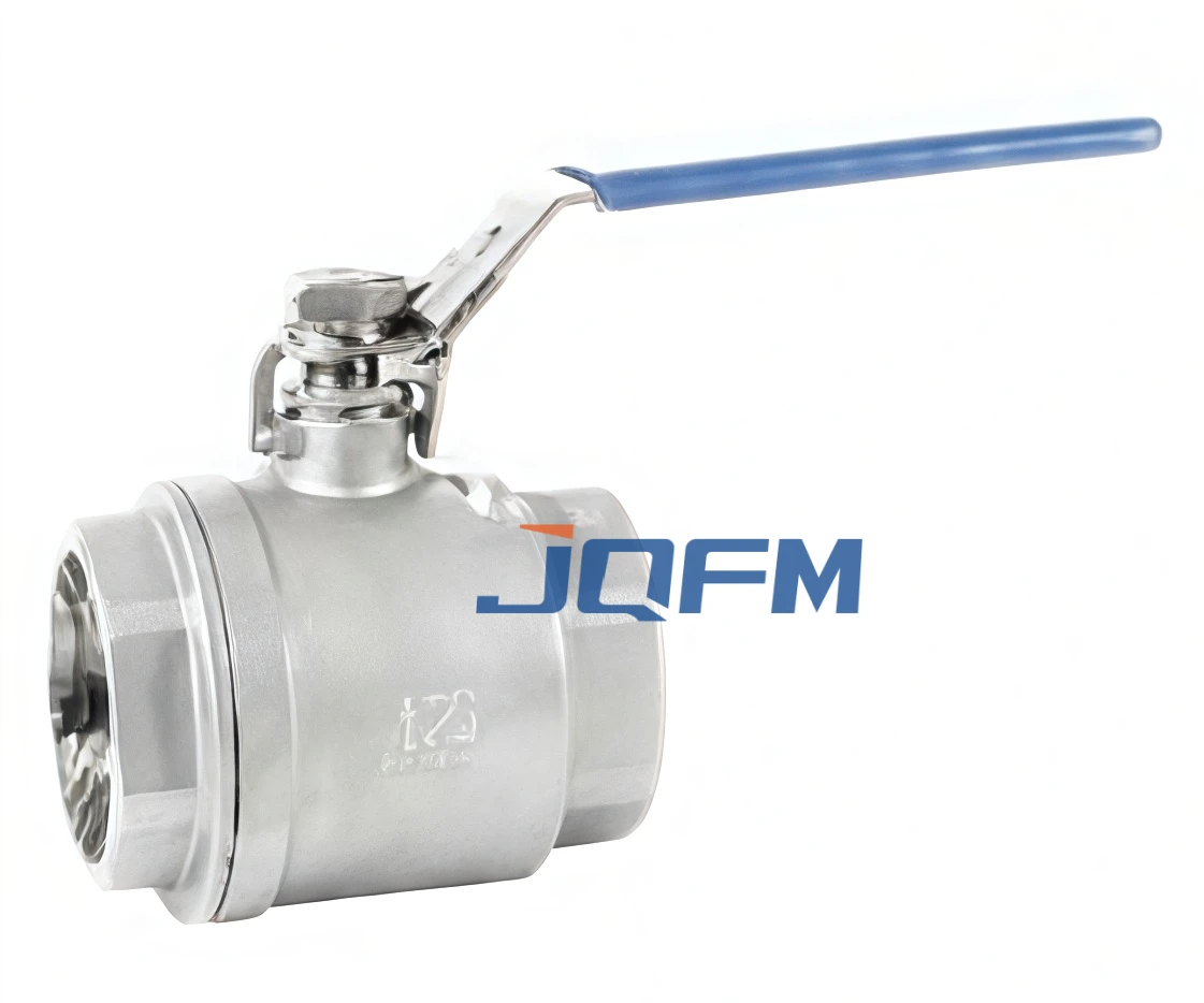 Two-piece ball valve