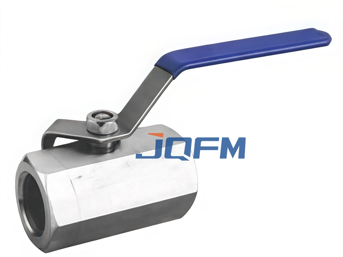 One-piece hexagonal ball valve