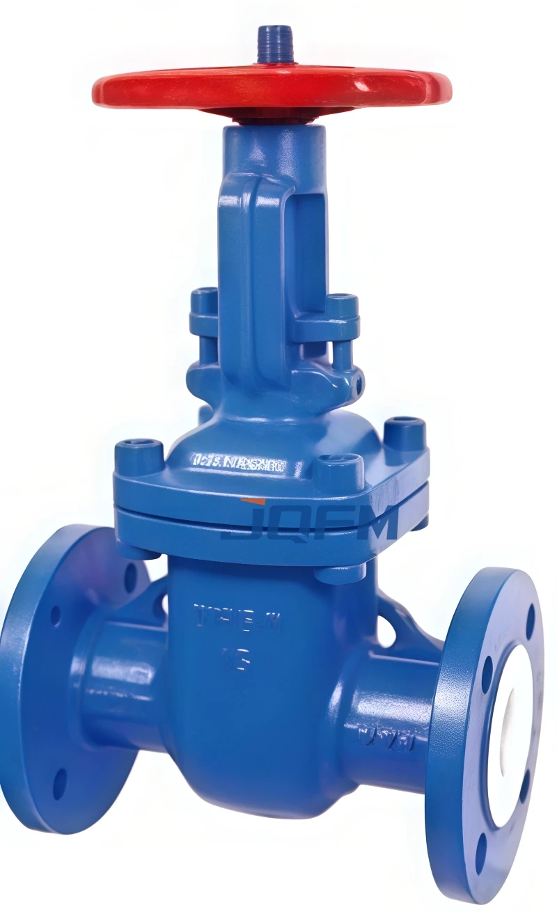 Fluorine lined gate valve