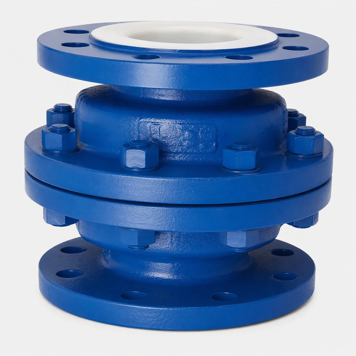 Fluorine lined vertical check valve