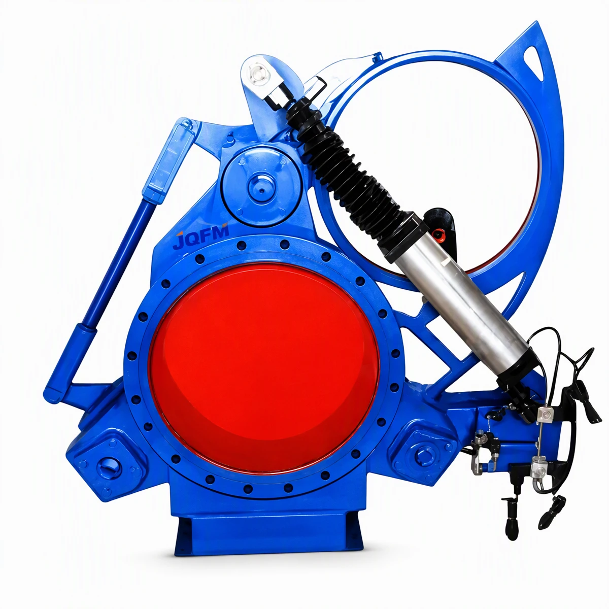 Pneumatic sector blind valve