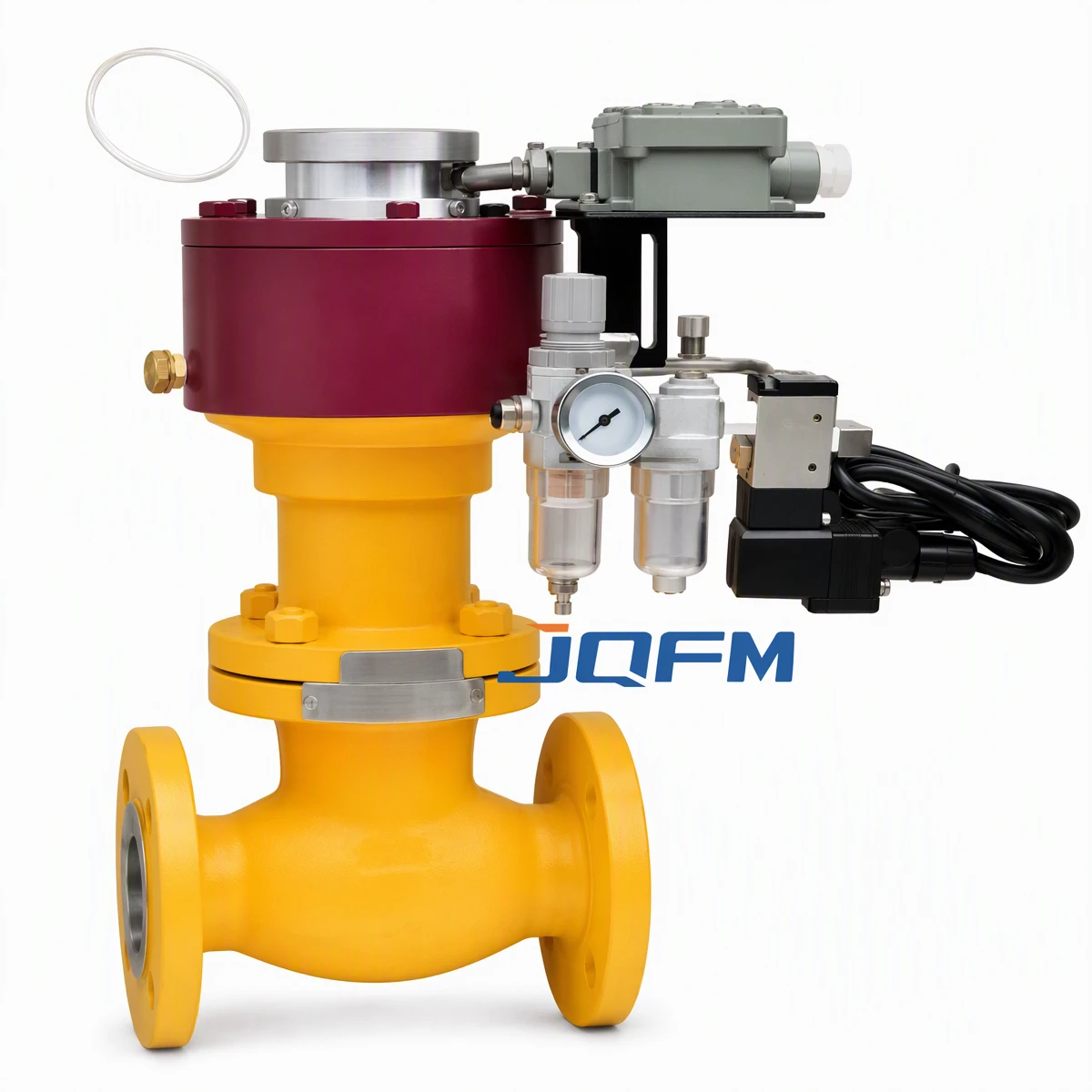 Pneumatic emergency shut-off valve