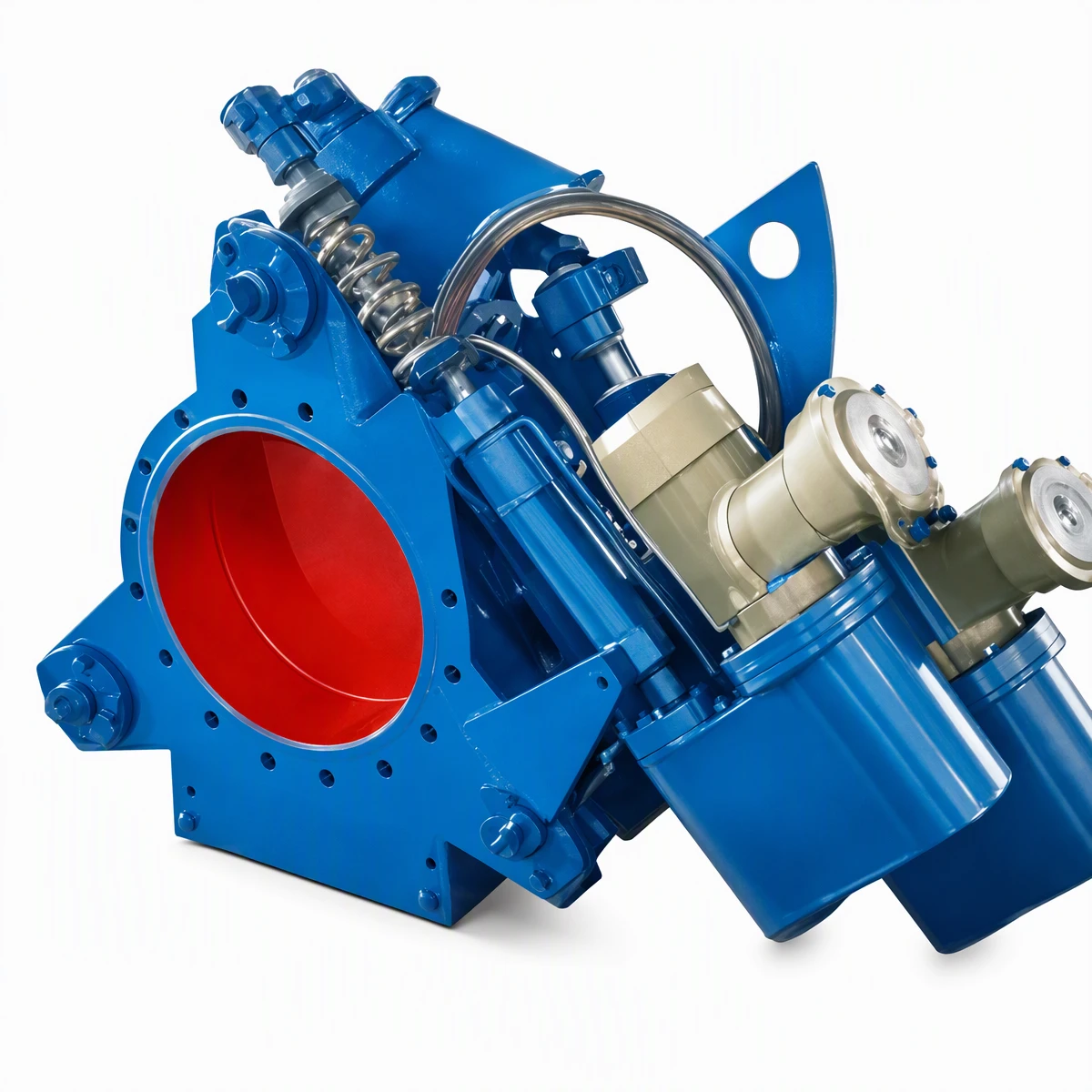 Electro hydraulic blind valve