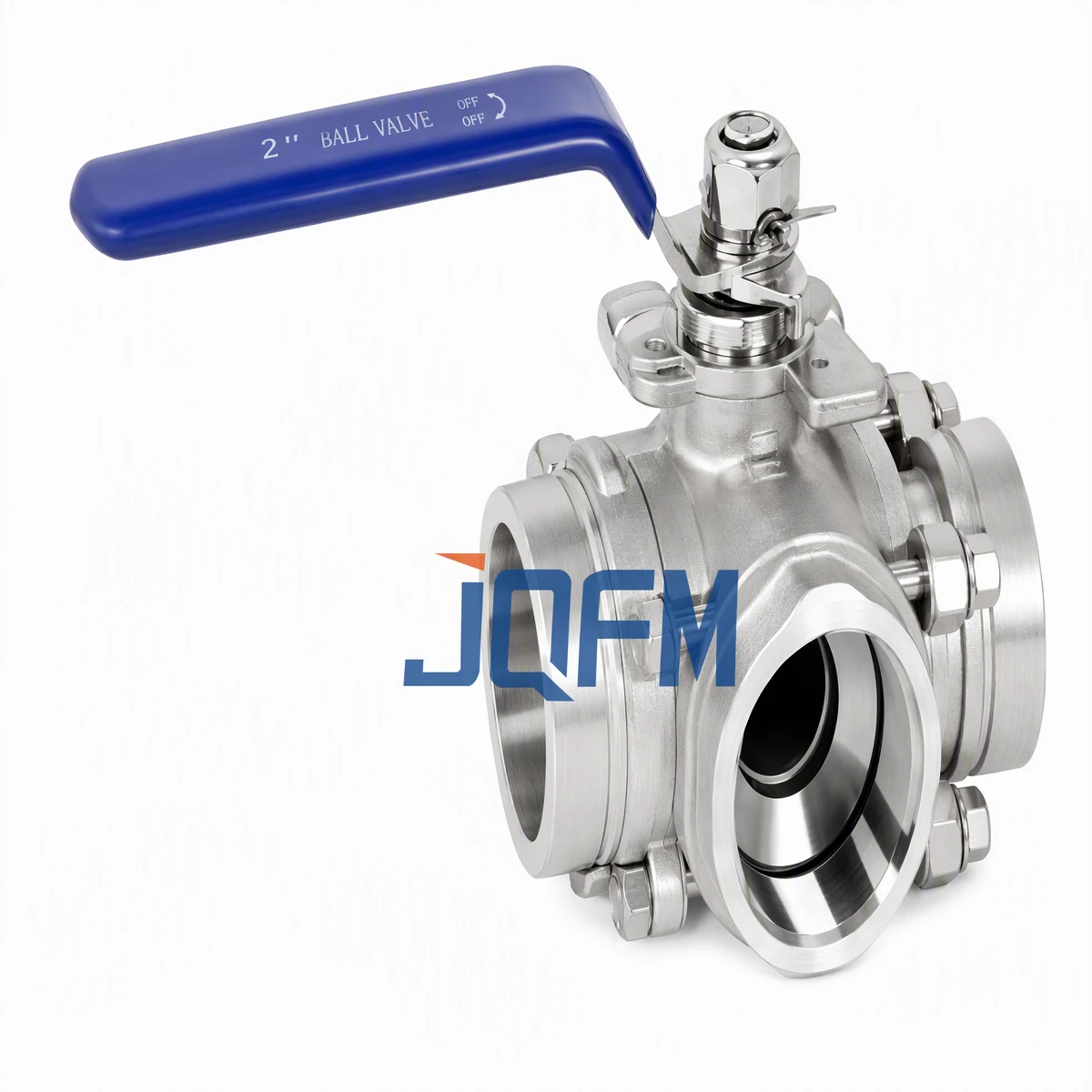Internal thread three-way ball valve